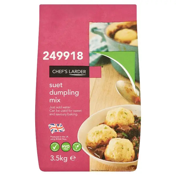 Chef's Larder Suet Dumpling Mix Foodservice Catering Bulk 3.5kg Case Of 4 X 3.5kg