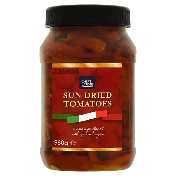Chef's Larder Sun Dried Tomatoes in Extra Virgin Olive Oil for Cooking and Dressings 960g
