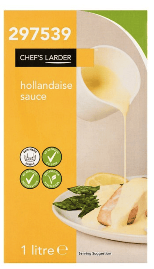 Chef's Larder Hollandaise Sauce 1 Litre – 1 x 1ltr