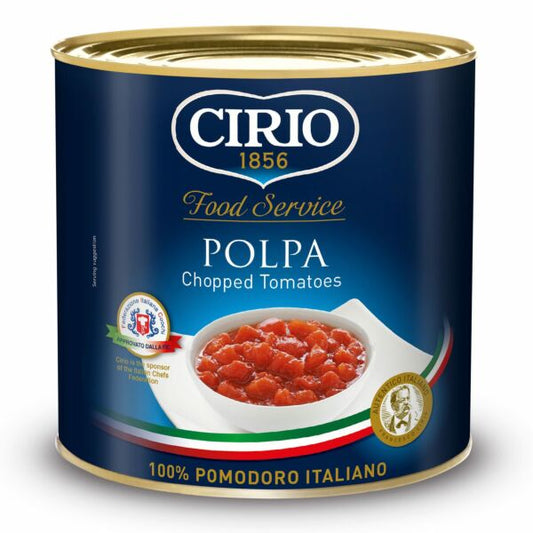 Cirio Polpa Chopped Tomatoes 2500g – 6 x 2.55kg