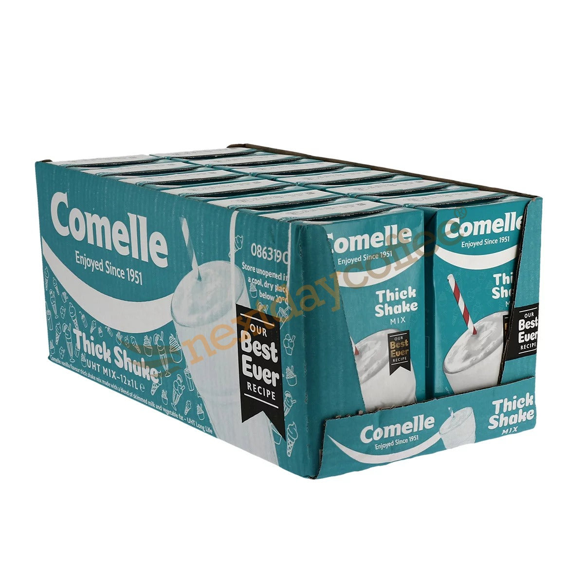 Comelle Thick Shake Mix Catering Size 1 Litre 12 x 1 Litre Multi Pack Case Of Foodservice