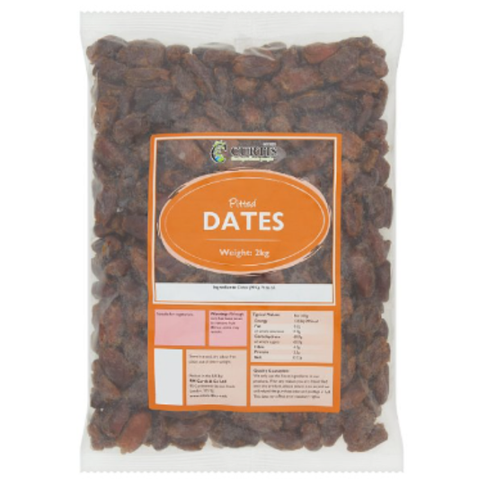 Curtis Catering Dried Pitted Dates 2kg – 1 x 2kg