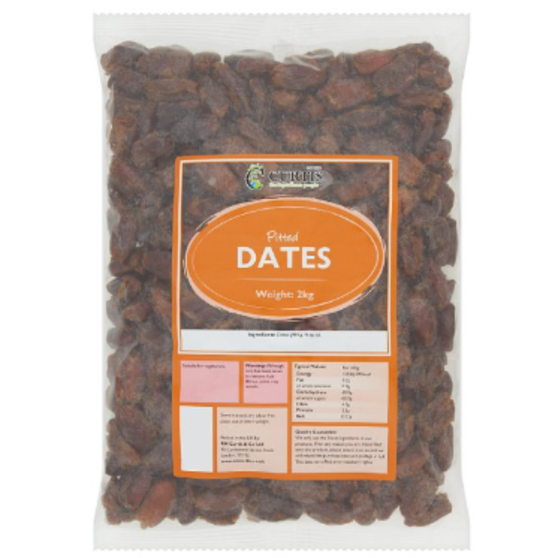 Curtis Catering Dried Pitted Dates 2kg 1 x 2kg Foodservice Quality For Kitchen And Catering