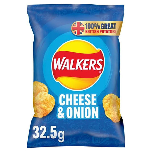 Walkers Cheese & Onion Sharing Crisps 70g PMP £1.35 RRP – 18 x 70g