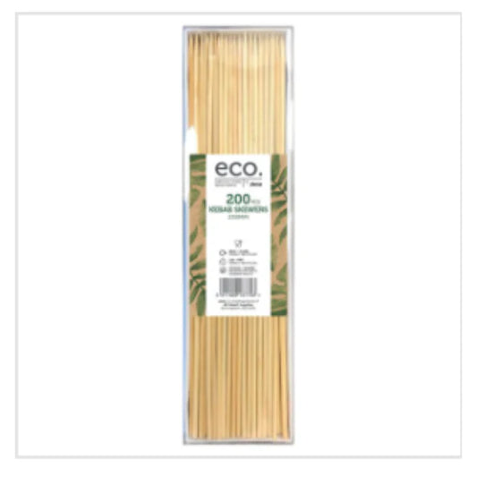 Eco by Jena 200 Kebab Skewers 250mm – 20 x 200pk