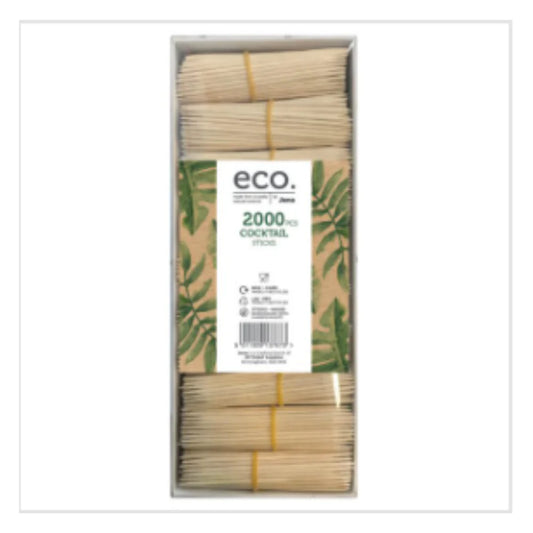 Eco by Jena 2000 Cocktail Sticks – 1 x 2000pk