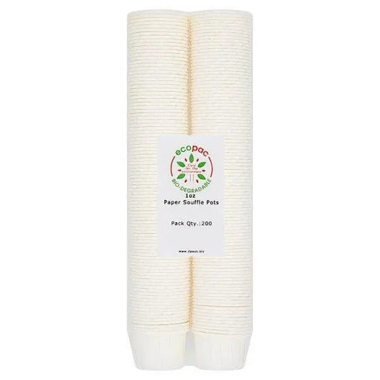 Ecopac 200 Paper Souffle Pots – 24 x 200s