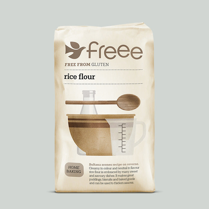 FREEE Rice Flour Gluten Free 1kg 5 x 1kg Multi Pack For Gluten Free Cooking And Baking