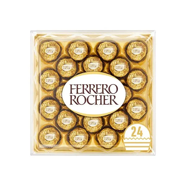 Ferrero Rocher Milk Chocolate Hazelnut Pralines Gift Box of Chocolates 24 Pieces 300g – 6 x 300g