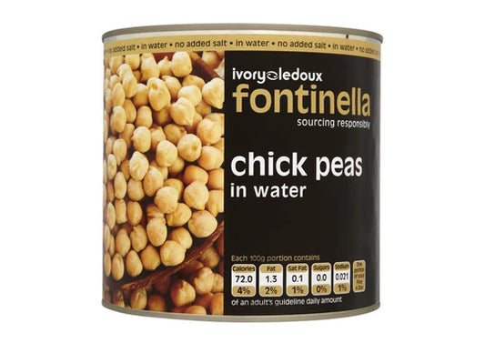 Fontinella Chick Peas in Salted Water 2.5kg – 1 x 2.55kg
