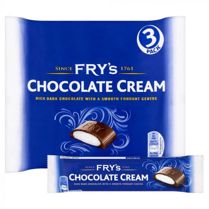 Fry's Chocolate Cream Chocolate Bar 3 Pack 147g – 16 x 147g
