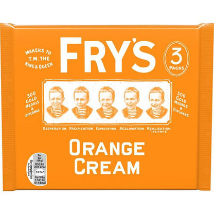 Fry's Orange Cream Chocolate Bar 3 Pack 147g – 16 x 147g