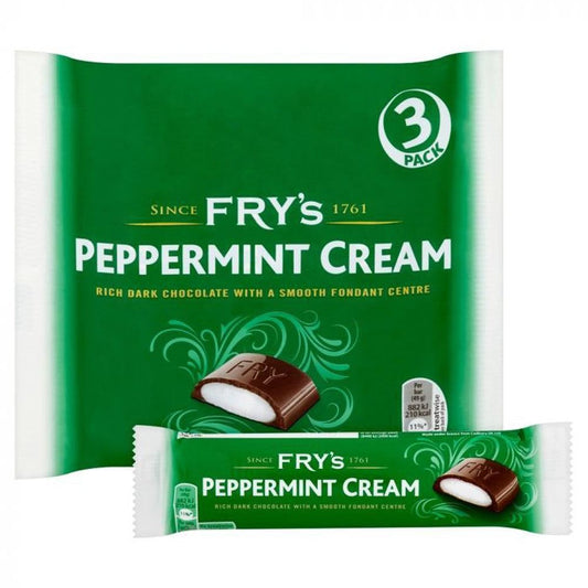 Fry's Peppermint Cream Chocolate Bar 3 Pack 147g – 16 x 147g