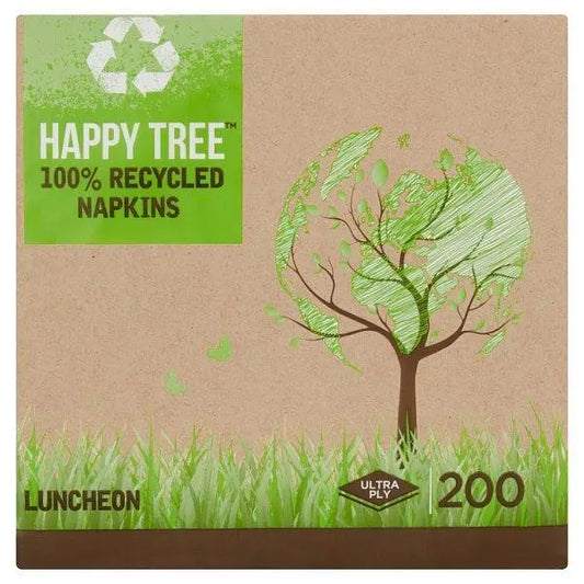 Happy Tree 200 Luncheon Ultra Ply Napkins – 10 x 200s