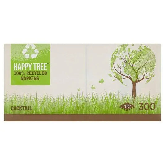 Happy Tree 300 Cocktail Ultra Ply Napkins – 10 x 300s