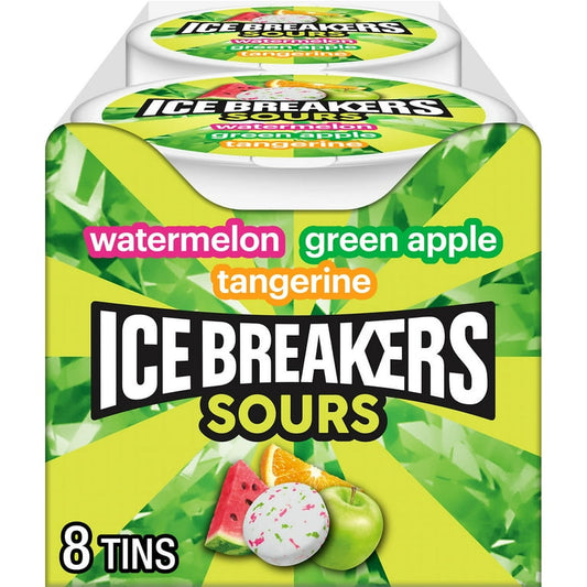 Ice Breakers Sours Watermelon Green Apple 42g – 8 x 42g