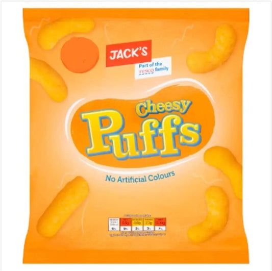 Jack's Cheesy Puffs 60g – 18 x 60g