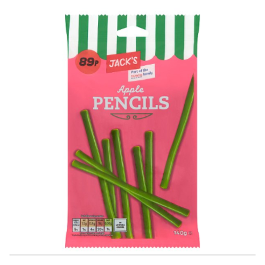 Jack's Apple Pencils 140g – 10 x 140g