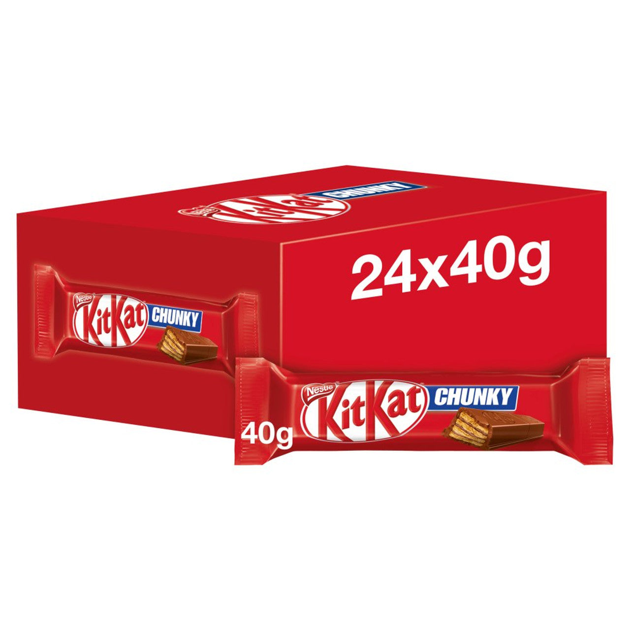 KitKat Chunky Milk Chocolate Bar 40g – 24 x 40g