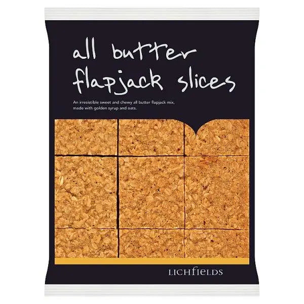 Lichfields All Butter Flapjack Slices 585g – 4 x 9x65g