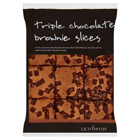 Lichfields Triple Chocolate Brownie Slices 585g – 1 x 9x65g