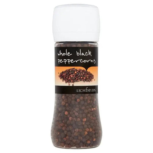 Lichfields Whole Black Peppercorns 200g – 6 x 200g