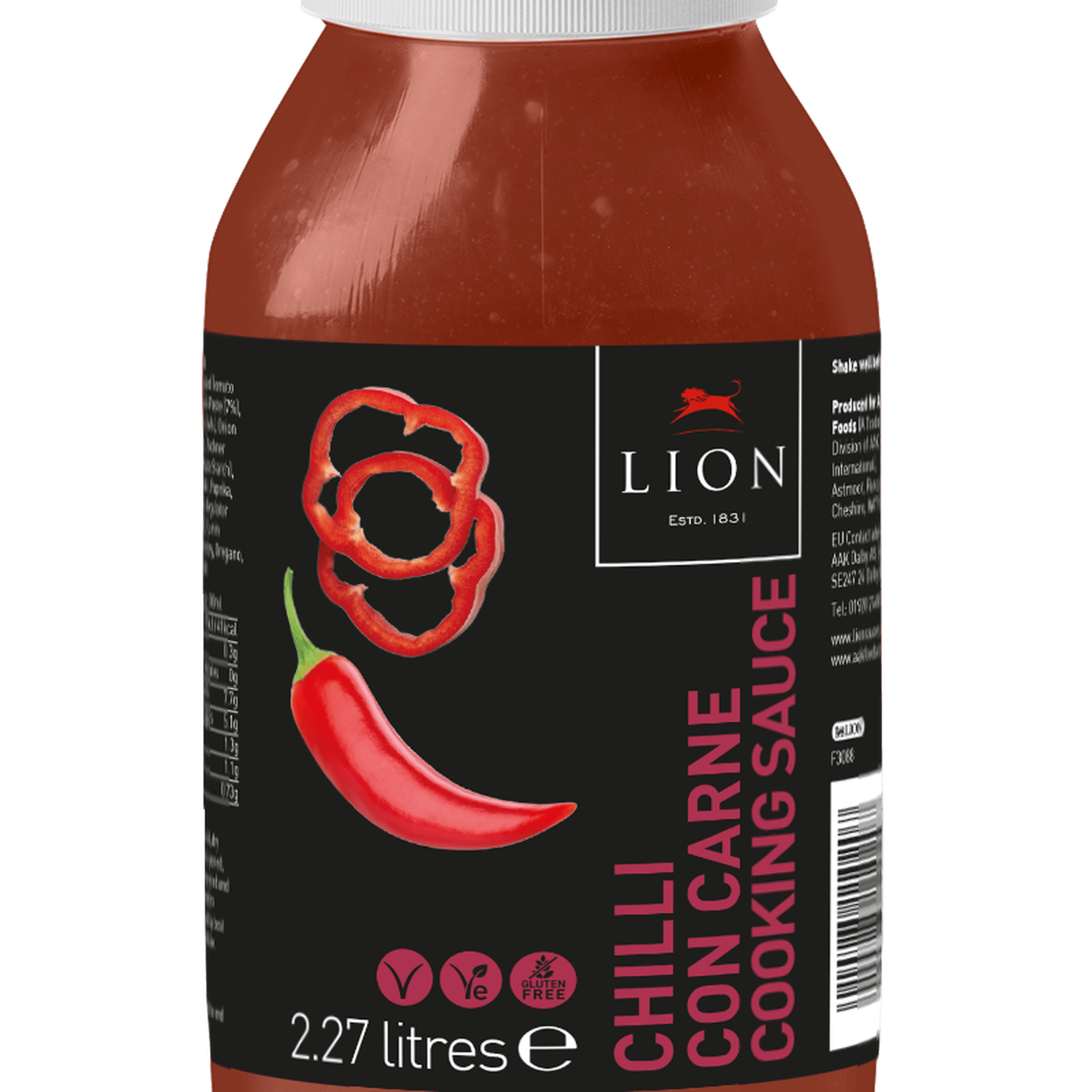 Lion Chilli Con Carne Cooking Sauce Ready To Use 2.27 Litre Multi Pack 2 x 2.27 Litre