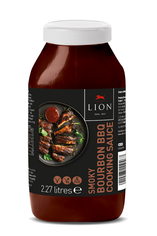 Lion Smoky Bourbon BBQ Cooking Sauce 2.27 Litres – 2 x 2.27ltr