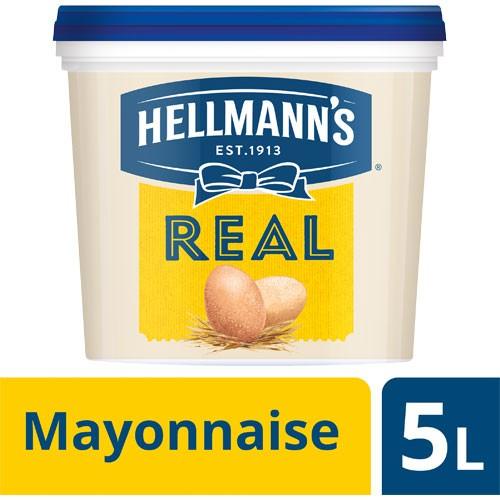 Hellmann's Real Mayonnaise Catering Size 5 Litre 1 X 5 Litre Foodservice Use For Professional Kitchens