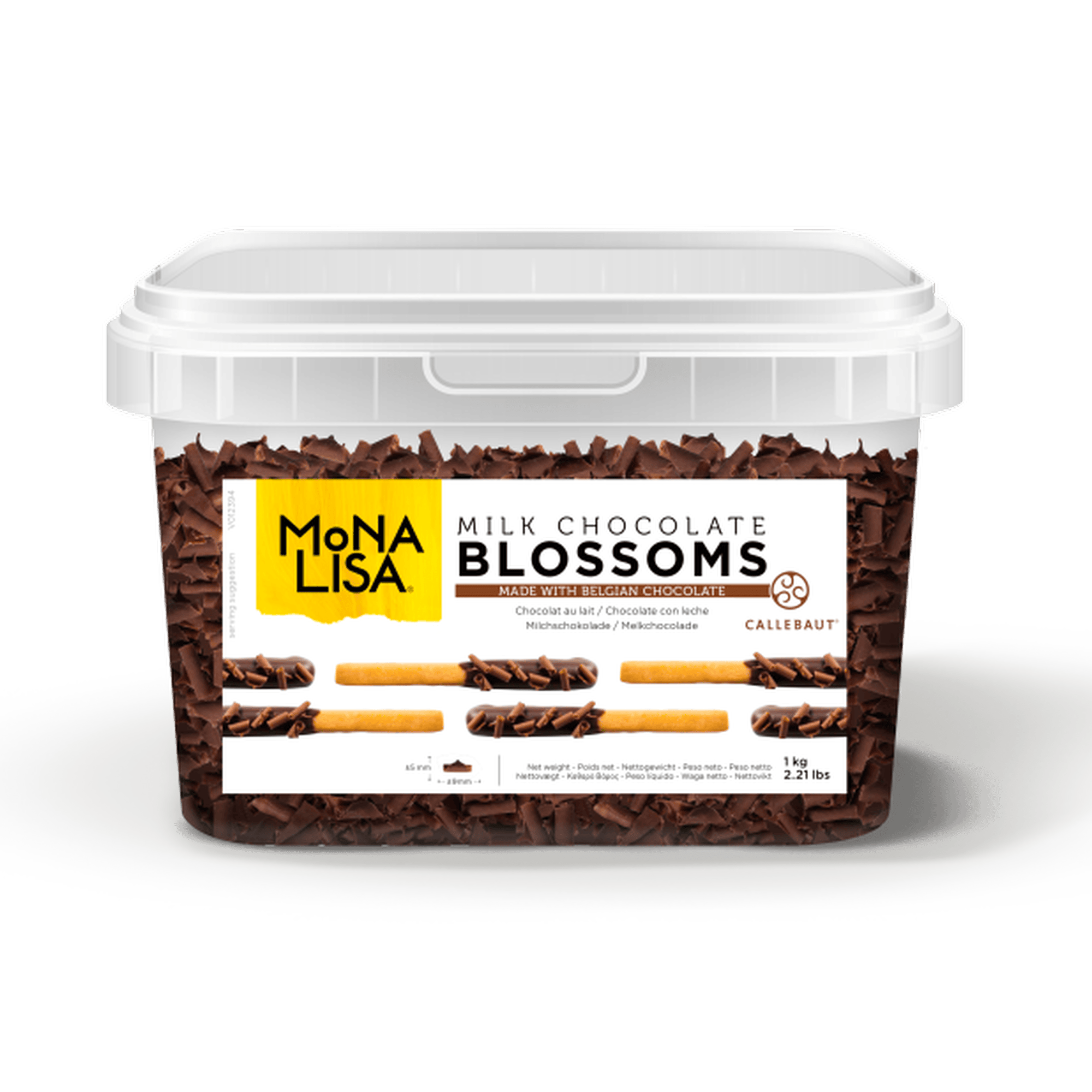 Mona Lisa Milk Chocolate Blossoms 1kg Case of 4 x 1kg Bulk Pack Suitable For Retail And Foodservice