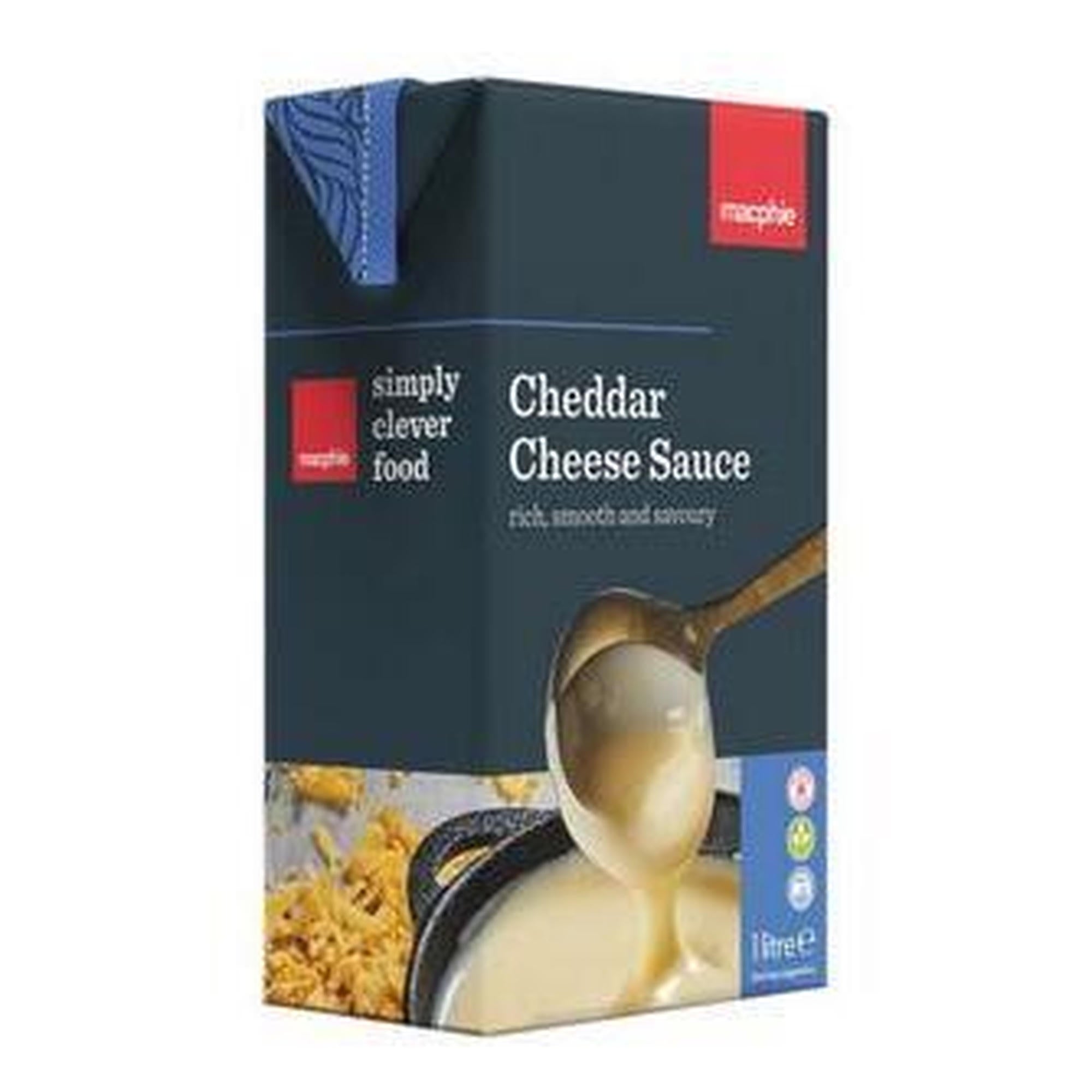 Macphie Cheddar Cheese Sauce 1 Litre 1 x 1 Litre For Retail Kitchens And Foodservice Use