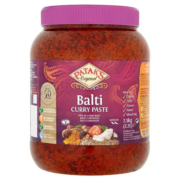Patak's Balti Curry Paste Original Catering Size 2.3kg 2 x 2.2 Litre Foodservice Pack