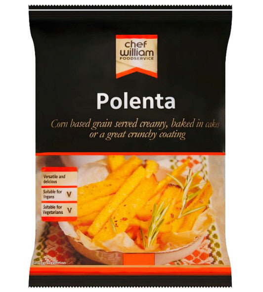 Chef William FoodService Polenta 2 kg For Retail And Professional Kitchens 1 x 2 kg