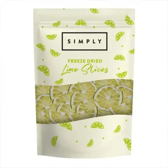 Simply Freeze Dried Lime Slices Multi Pack 100g 4 Pack Suitable for Retailers and Foodservice
