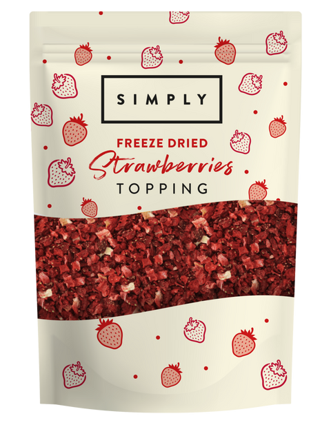 Simply Freeze Dried Strawberries Topping 130g – 4 x 130g
