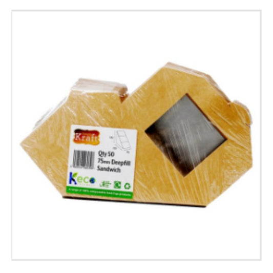 Simply Kraft 75mm Deepfill Sandwich – 1 x 50pk