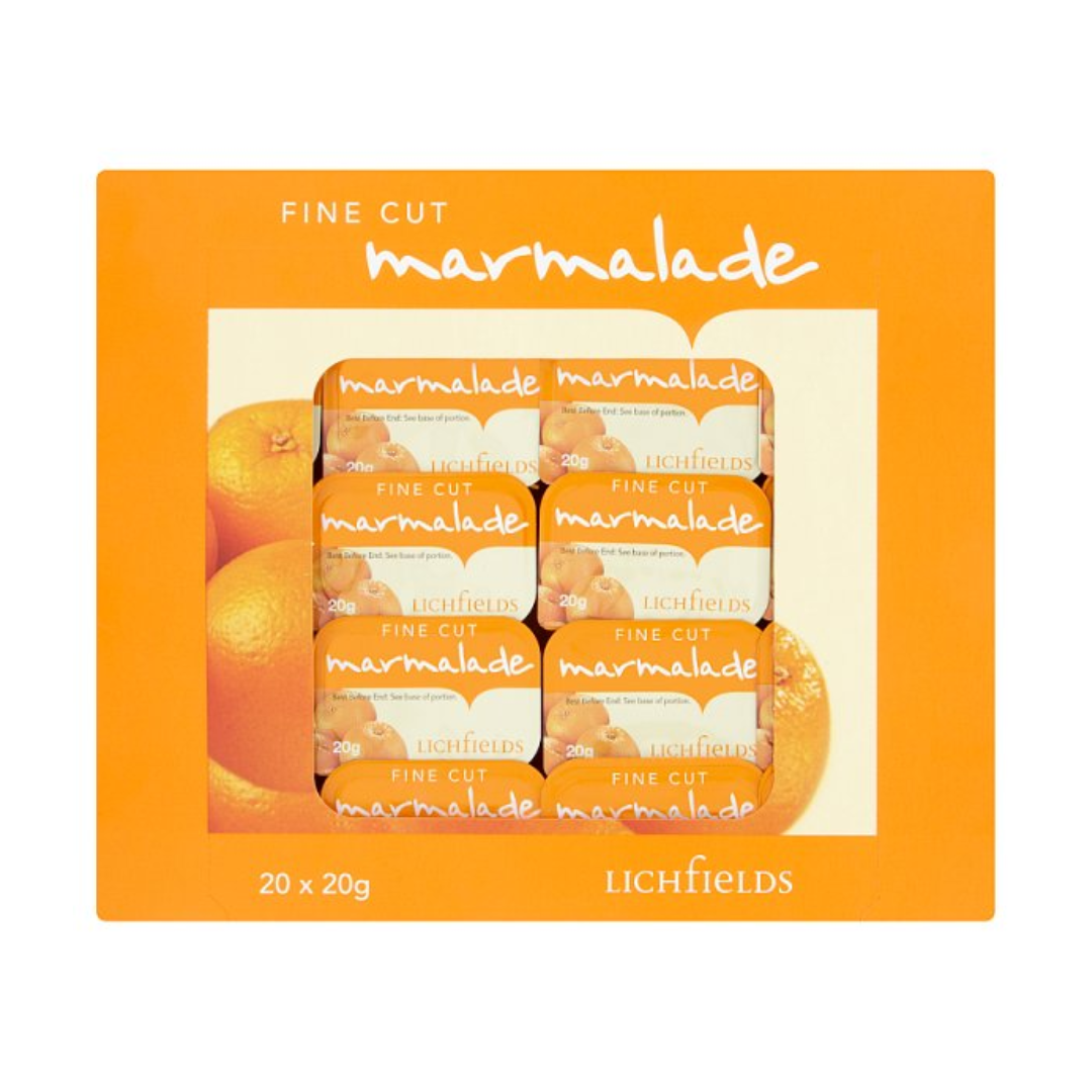 Lichfields Fine Cut Marmalade Individual Portions 20 x 20g
