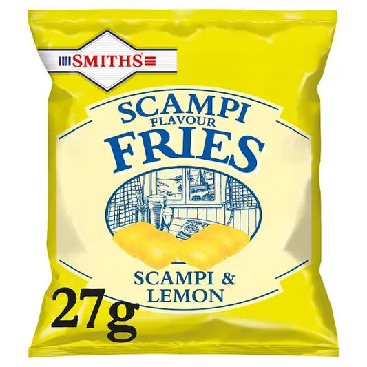 Smiths Crisps Scampi & Lemon Fries Snacks 27g – 24 x 27g