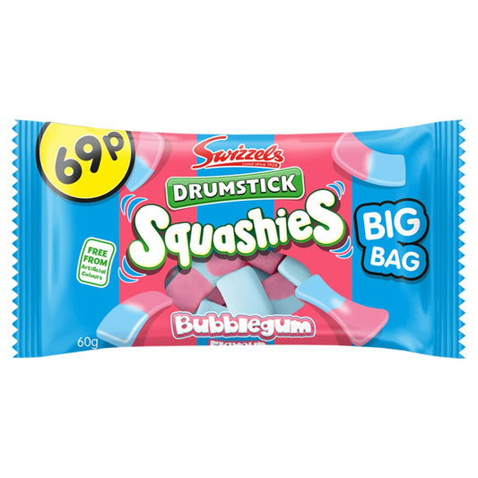 Swizzels Squashies Bubblegum 60g – 30 x 60g