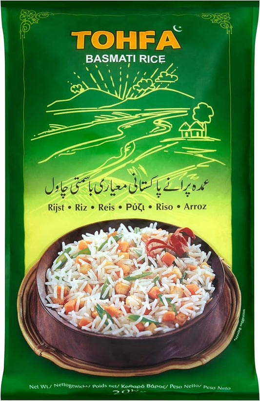 TOHFA Basmati Rice 20kg – 1 x 20kg