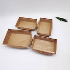 CaterPro 50 Bagasse Food Boxes with Hinged Lids 203x203mm – 4 x 50s