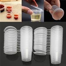 CaterPro 25 Sets Plastic PP Sauce Pots with Lids 56ml – 1 x 25s