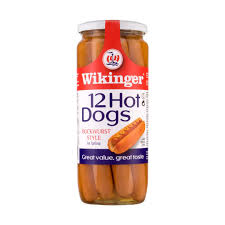 Wikinger Hot Dogs Glass Jar 500G - 8 Jars Hot Dogs X 12