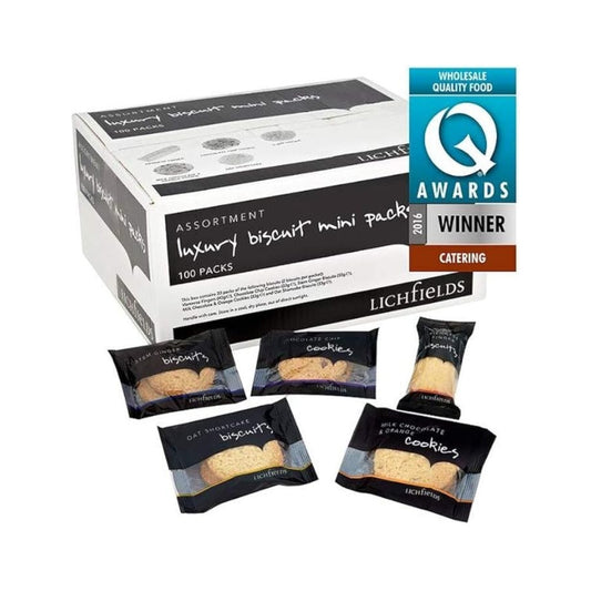 Lichfields Luxury Biscuit Mini Packs – 1 x 100x2s