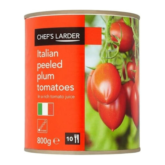 Chef's Larder Italian Chopped Tomatoes in a Rich Tomato Juice 800g – 1 x 800g