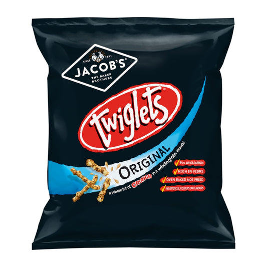 Jacob's Twiglets Original Handypack Snacks 4x12x45g – 12 x 45g