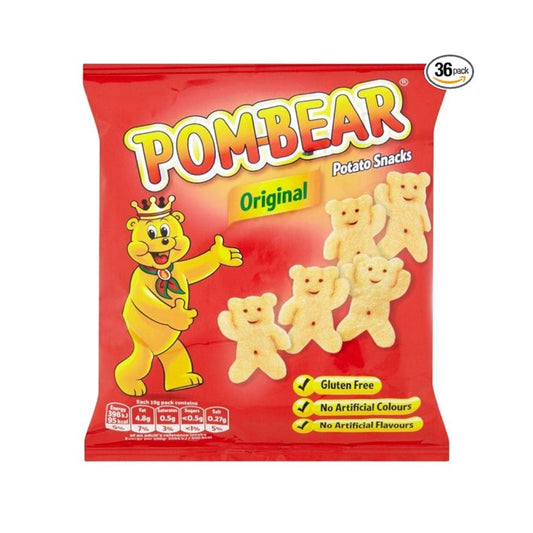 Pom-Bear Original Crisps 19g – 36 x 19g