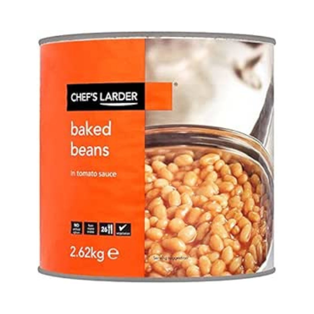 Chef's Larder Baked Beans In Rich Tomato Sauce 2.62kg Catering Size Foodservice Unit Pack