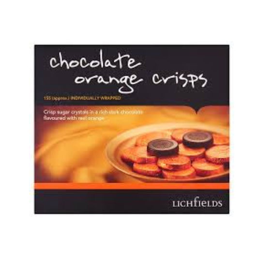 Lichfields Chocolate Orange Crisps 1kg – 8 x 1kg