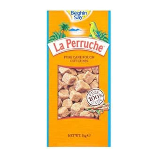 Béghin Say La Perruche Pure Cane Rough Cut Cubes 1kg SUBR1K – 1 x 1kg